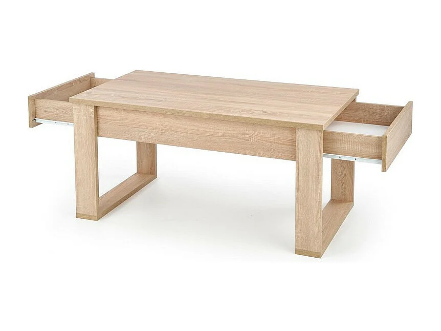Tavolino in rovere Sonoma con due cassetti Neo