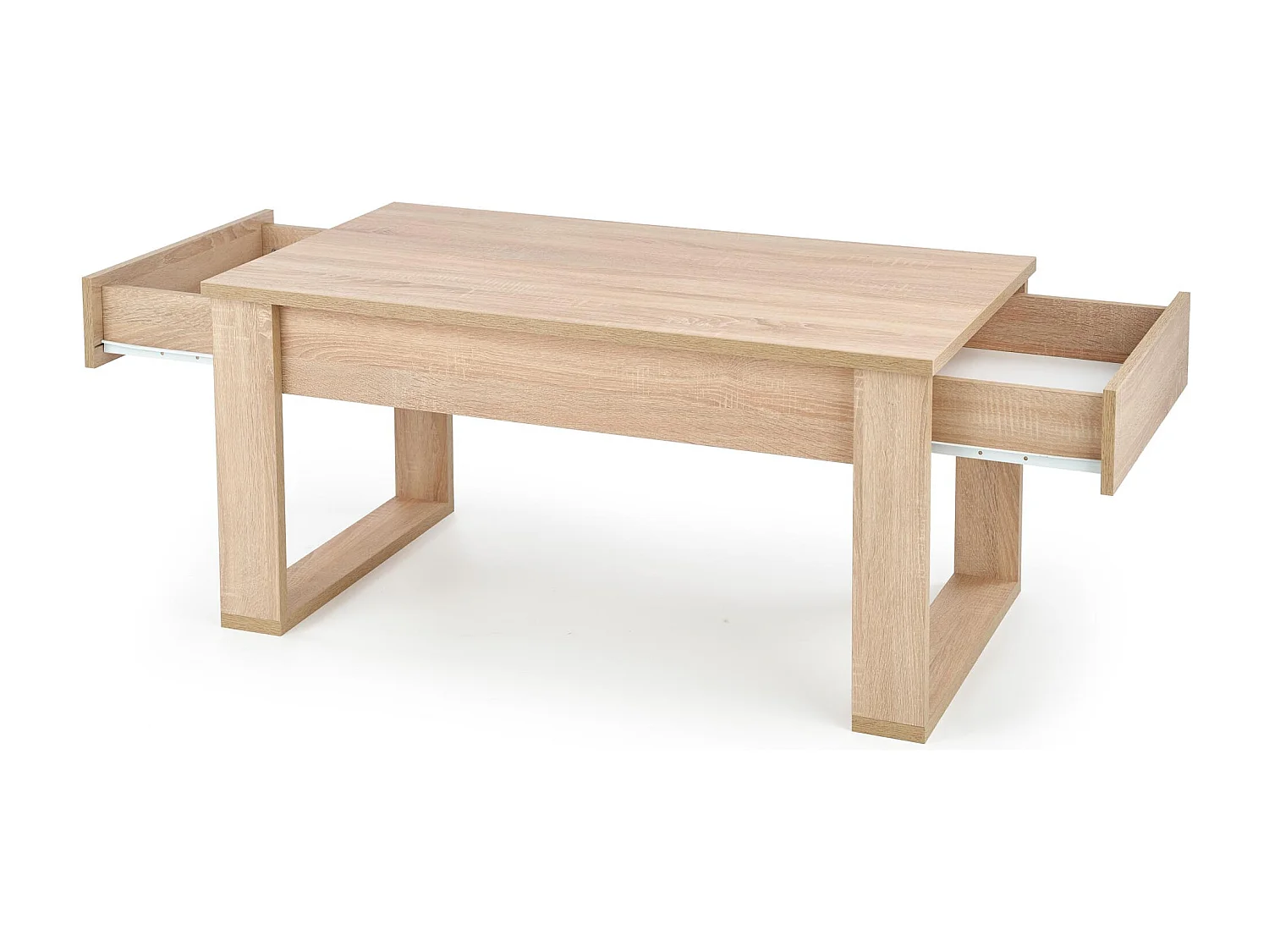 Tavolino in rovere Sonoma con due cassetti Neo