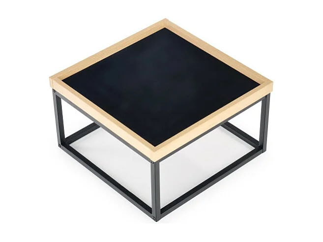 Table basse carrée 53cm de style industriel LUISA 2