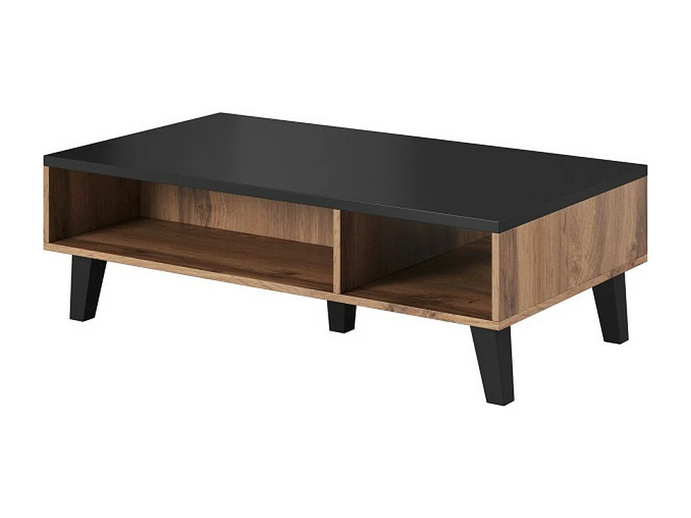 Tavolino in stile rovere e nero 110 cm Colin