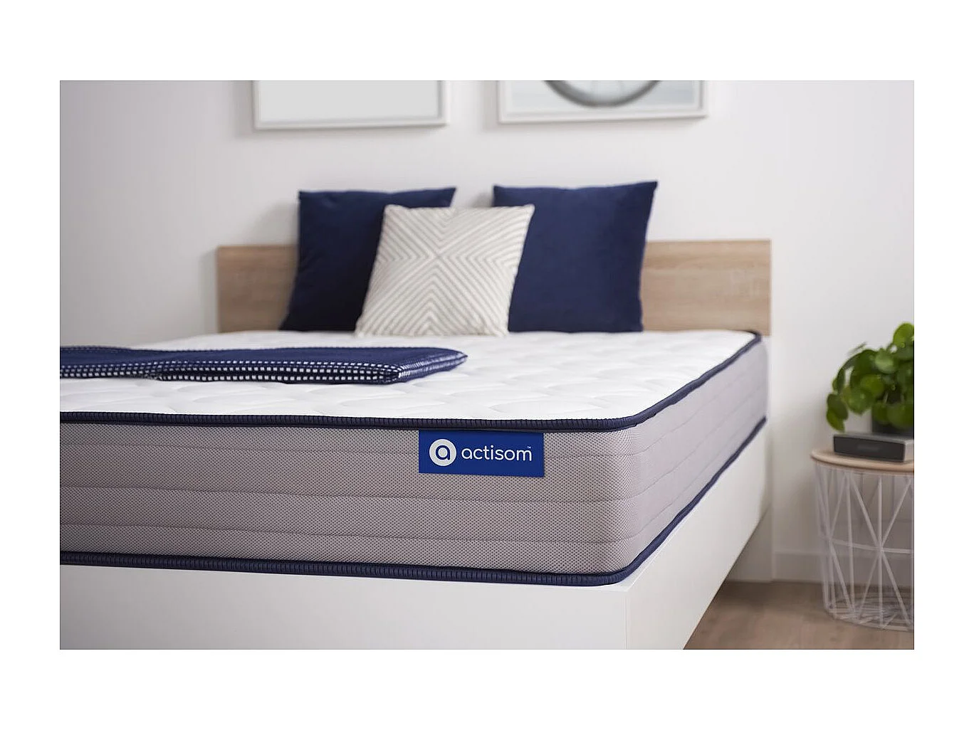 ACTISOM matelas Latex et Mémoire de forme ACTILATEX FORM 90x200 cm 5zones de confort