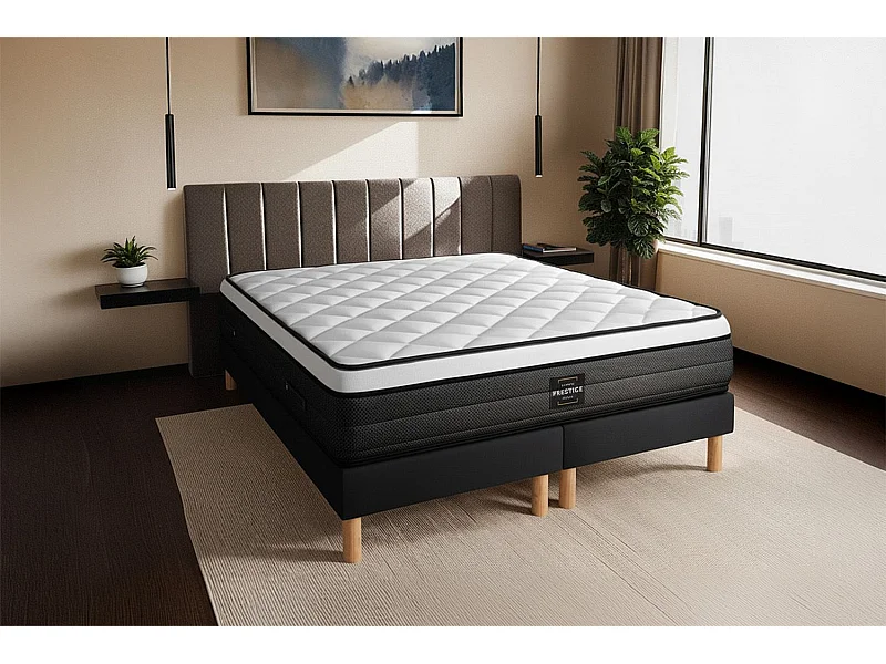Matelas Suite 90x190 Ressorts ensachés, mémoire de forme 5 zones