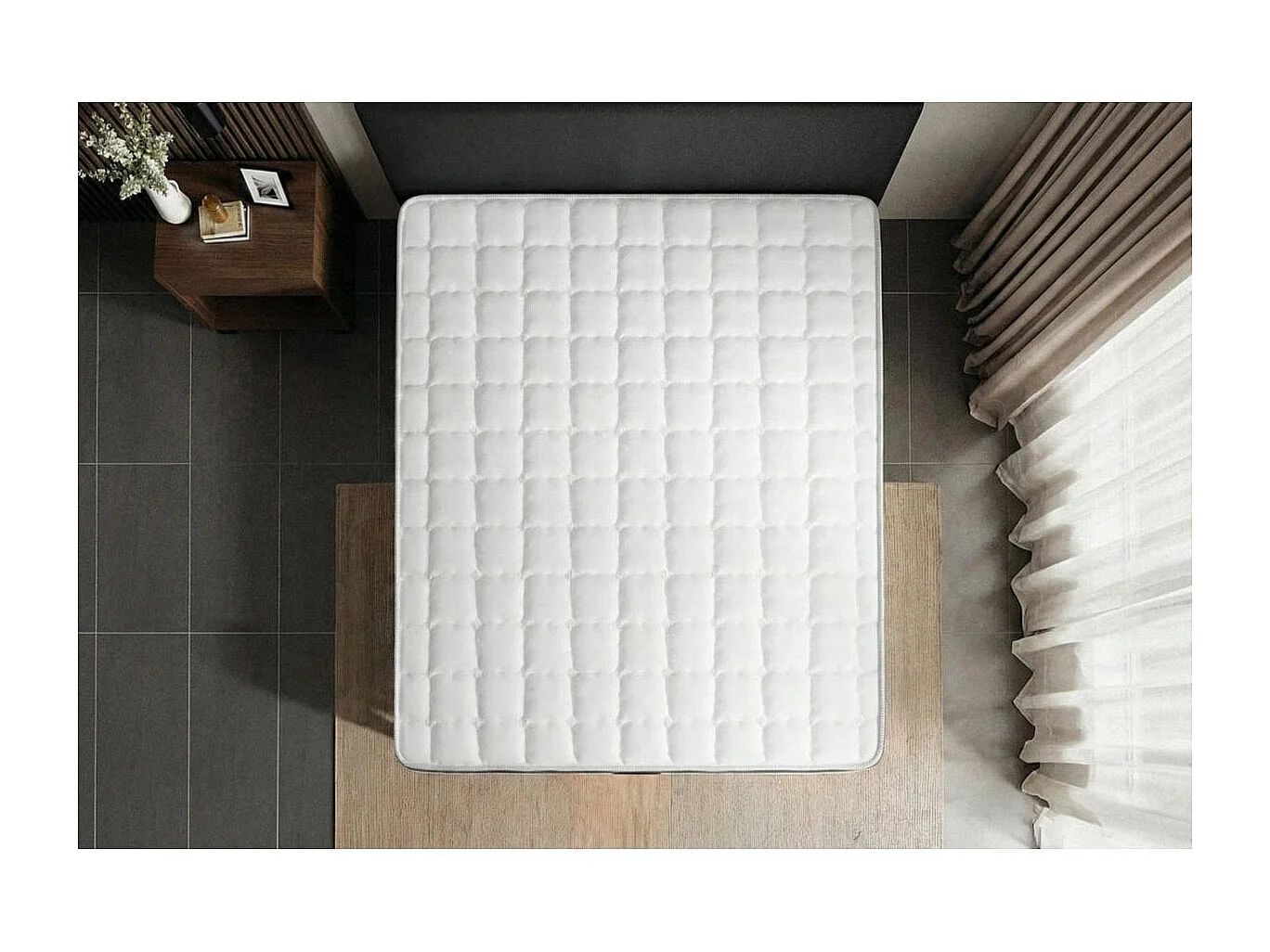 Matelas Supérieur 90x200 Mémoire de forme 3 zones