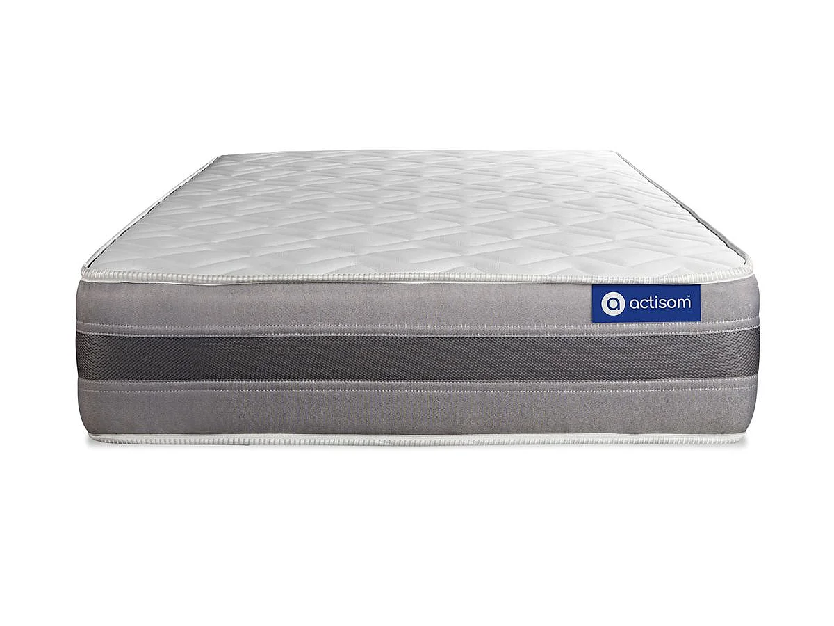 ACTISOM Matelas Ressorts ensachés et mémoire de forme 90x190 cm Maxi épaisseur 5zones de confort