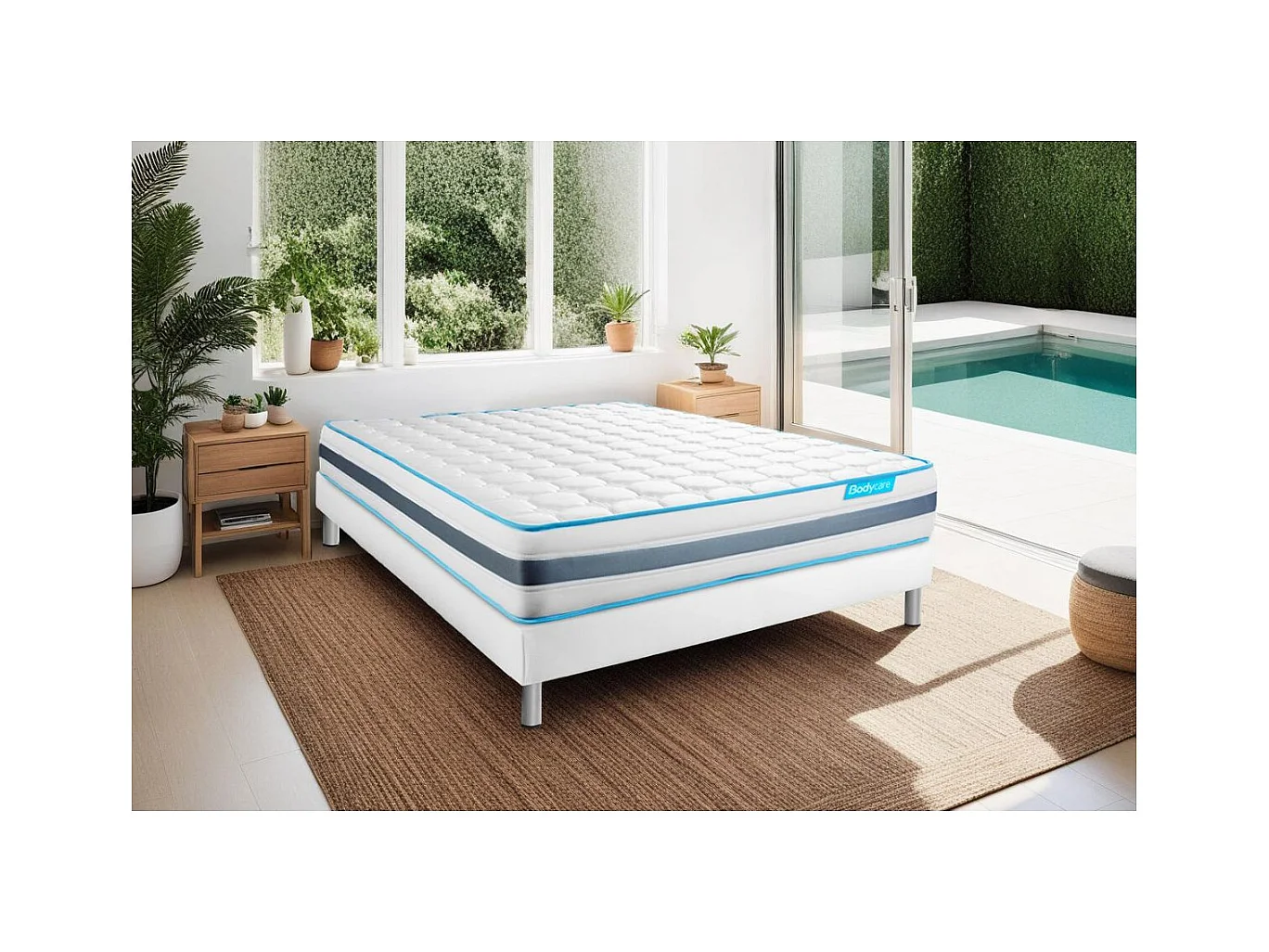 Matelas BODYZONE 140x200 Ressorts ensachés 3 zones Ultra épaisseur
