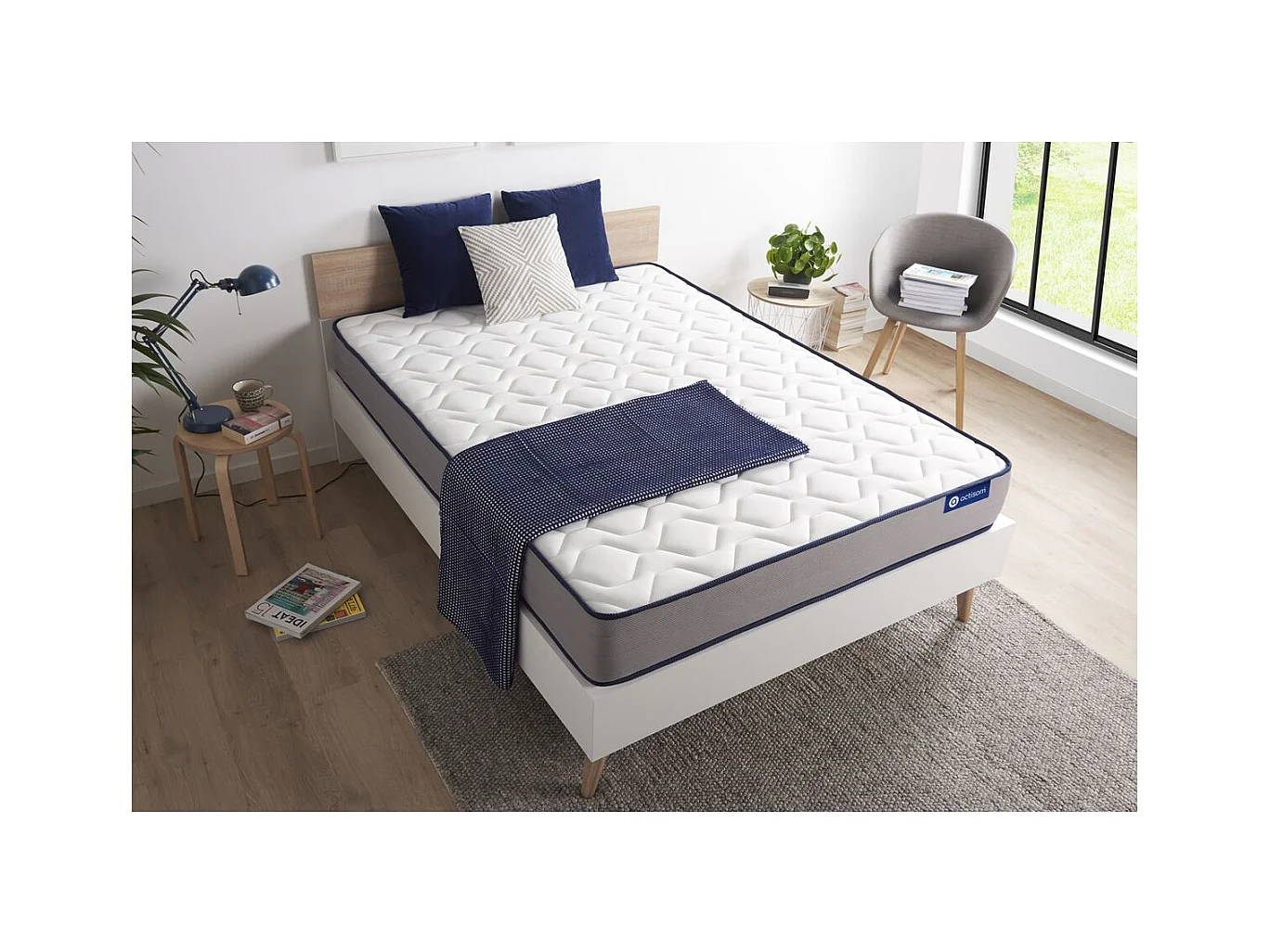 ACTISOM matelas Latex et Mémoire de forme ACTILATEX FORM 180x200 cm 5zones de confort