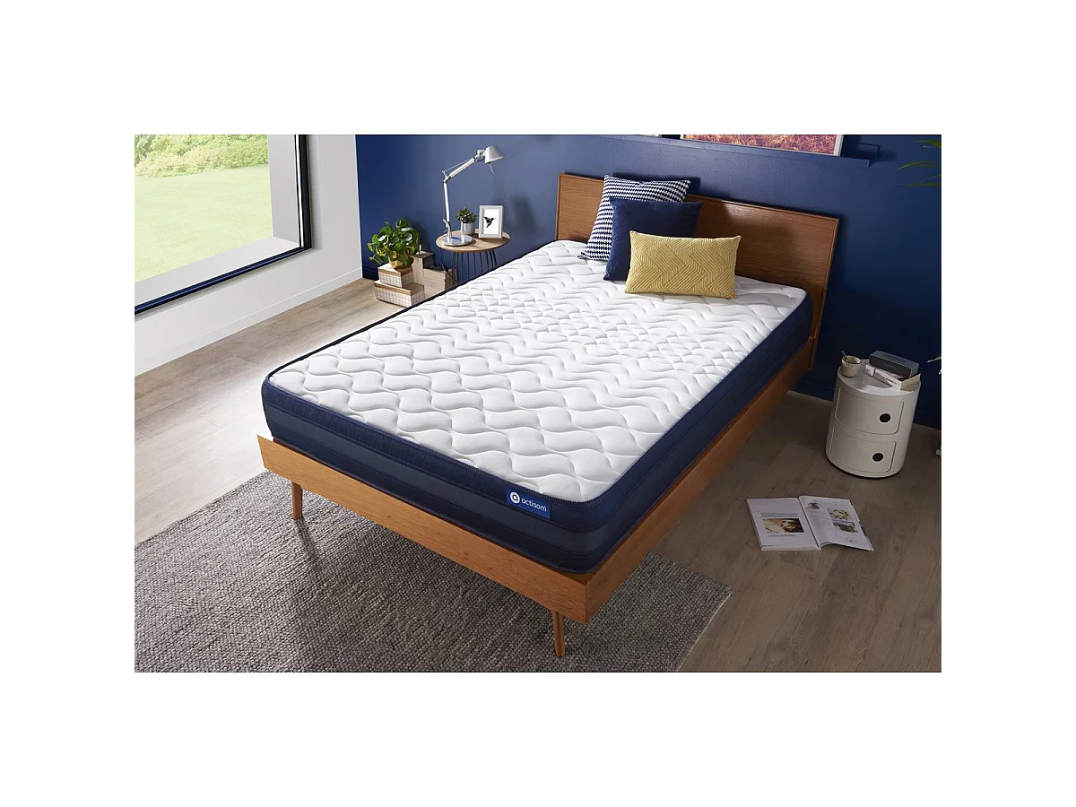 ACTISOM Matelas 200x200 Mémoire de forme Maxi épaisseur 5zones de confort