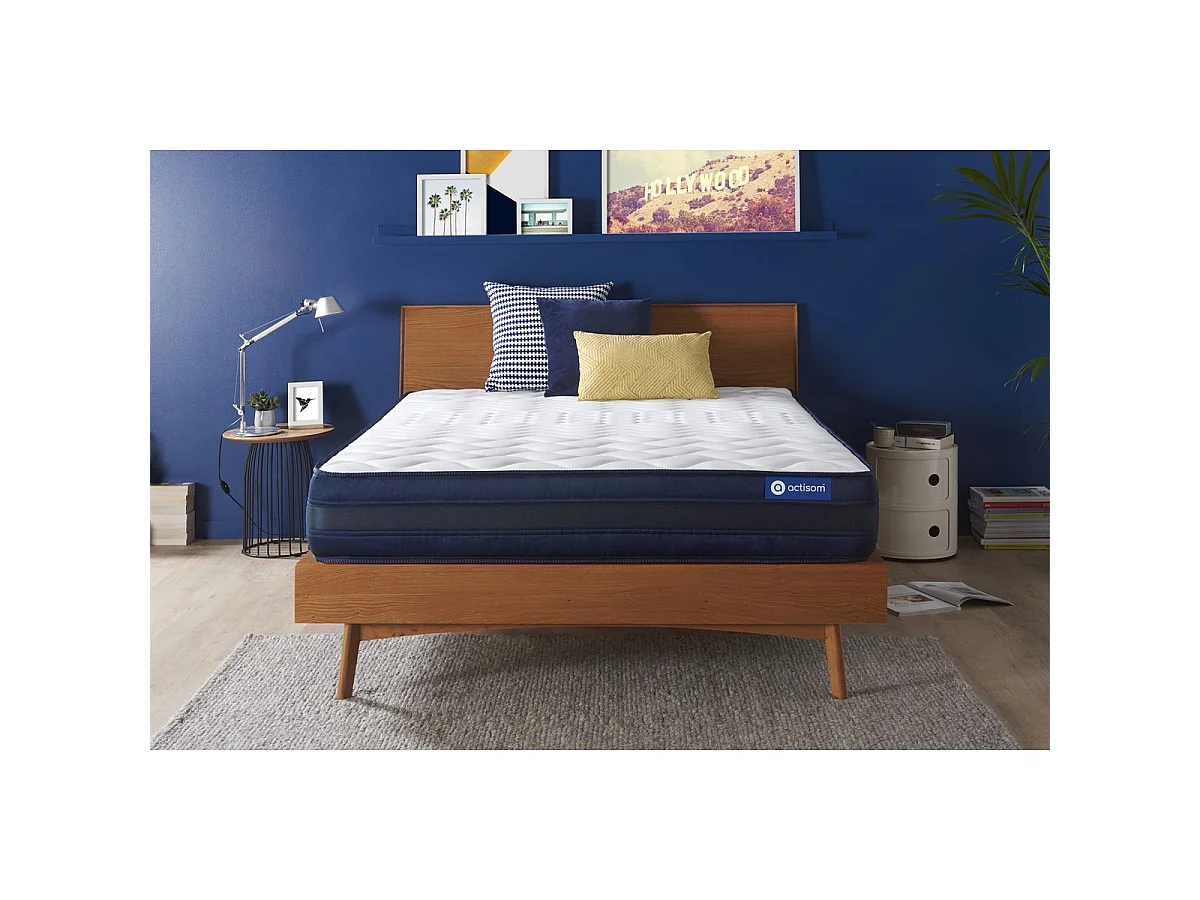 ACTISOM Matelas 200x200 Mémoire de forme Maxi épaisseur 5zones de confort