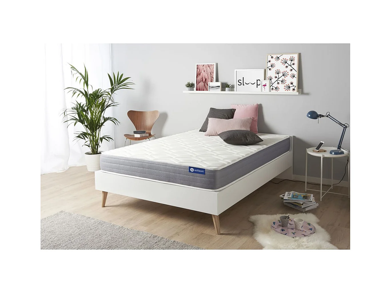 ACTISOM Matelas mémoire de forme 180x200 cm 5zones de confort