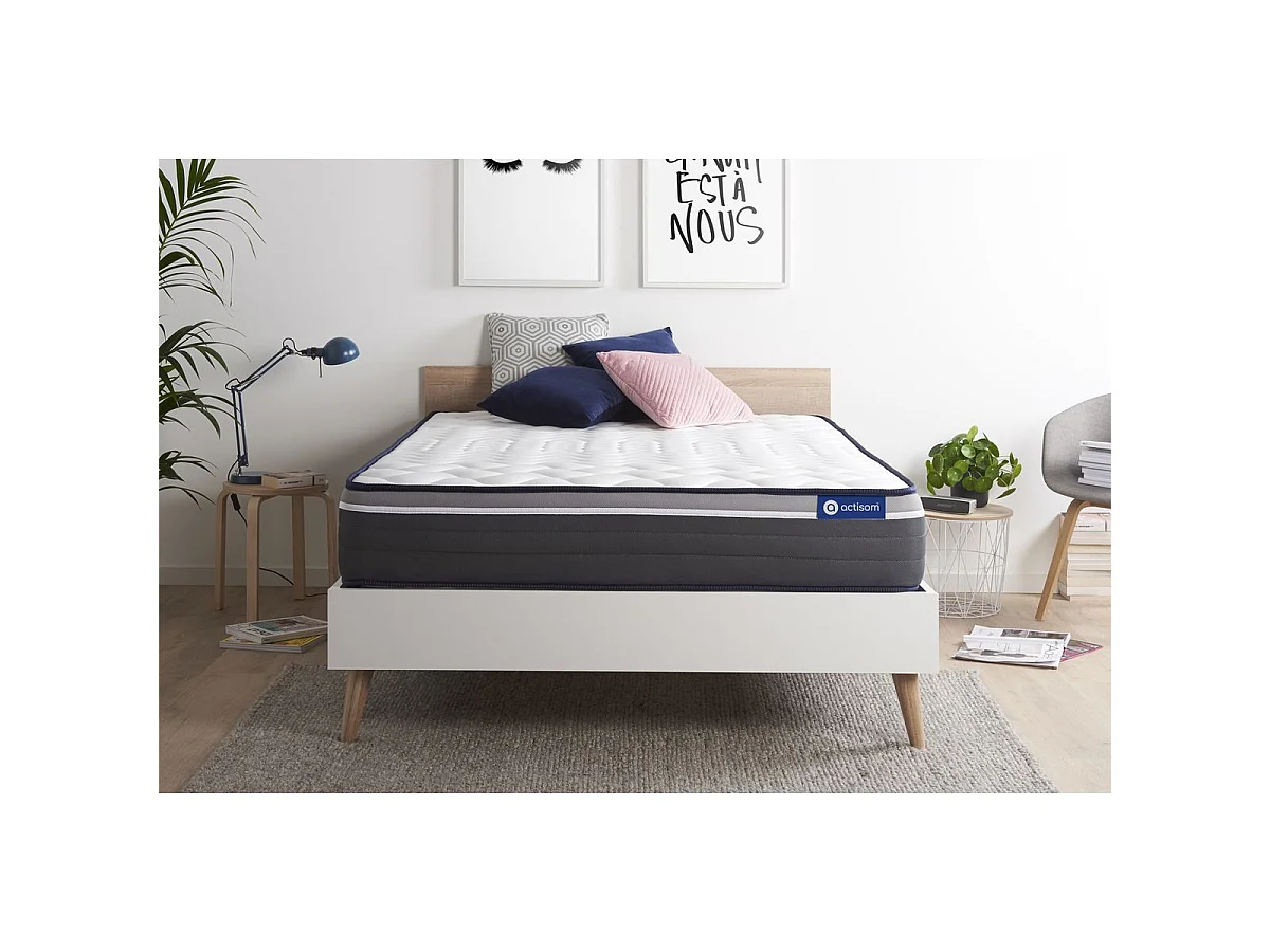 ACTISOM Matelas 180x200 Latex+Mémoire de forme Maxi épaisseur 7zones de confort