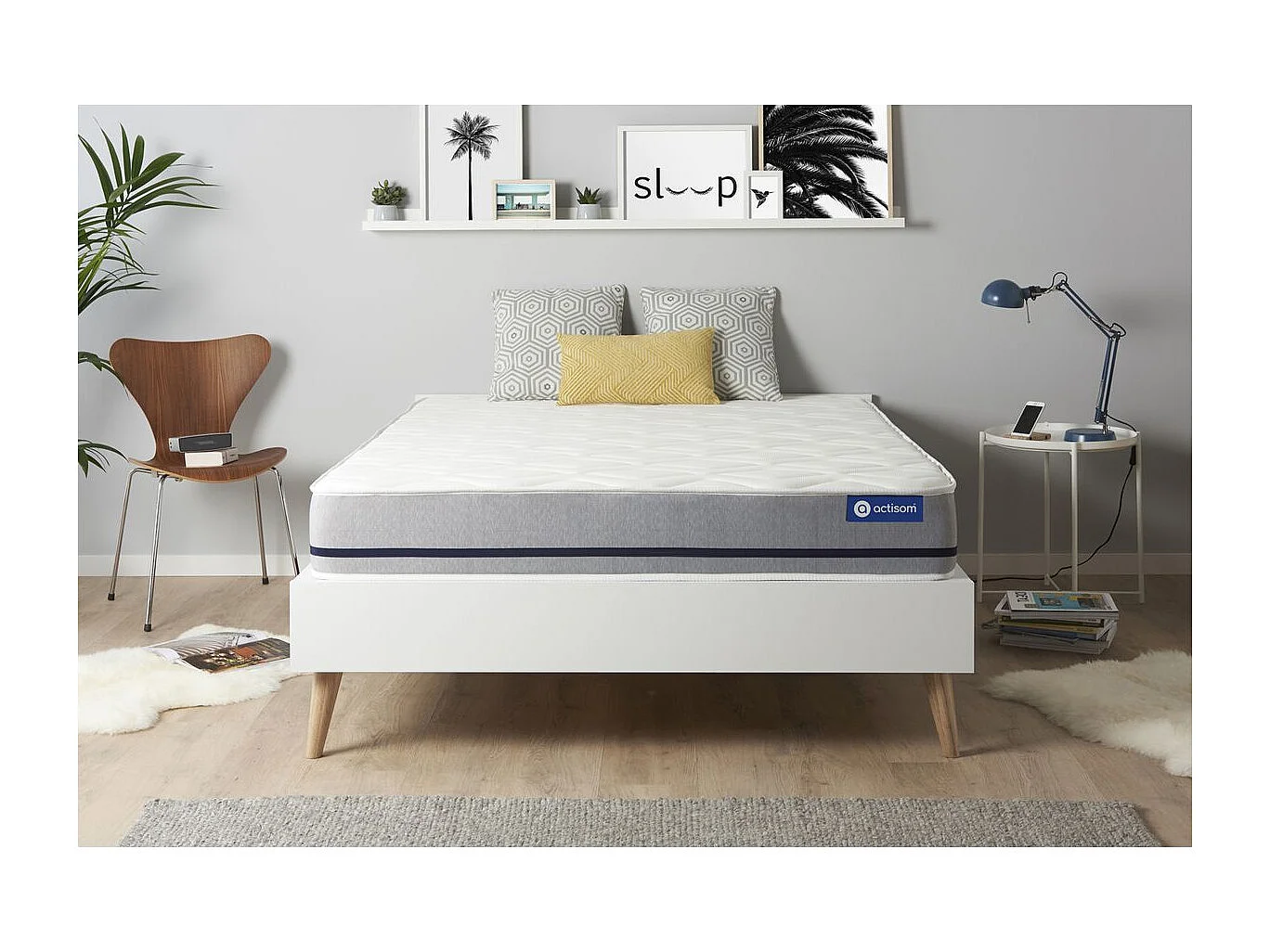 Actimemo soft matras 180x200cm , Matrasdikte : 20 cm , Traagschuim , Vrij stevig, 3 comfortzones