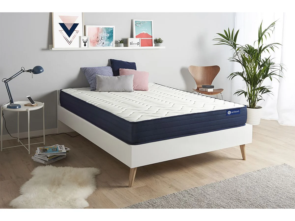 ACTISOM Matelas 200x200 Mémoire de forme 5zones de confort