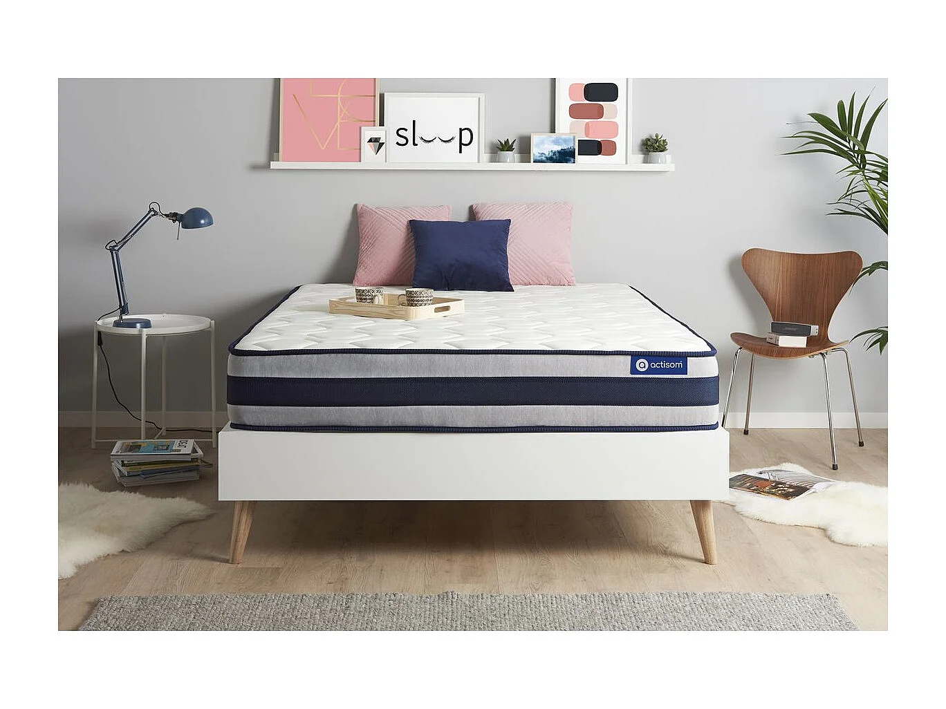 Actimemo ergo matras 140x200cm , Matrasdikte : 24 cm , Traagschuim , Stevig, 5 comfortzones