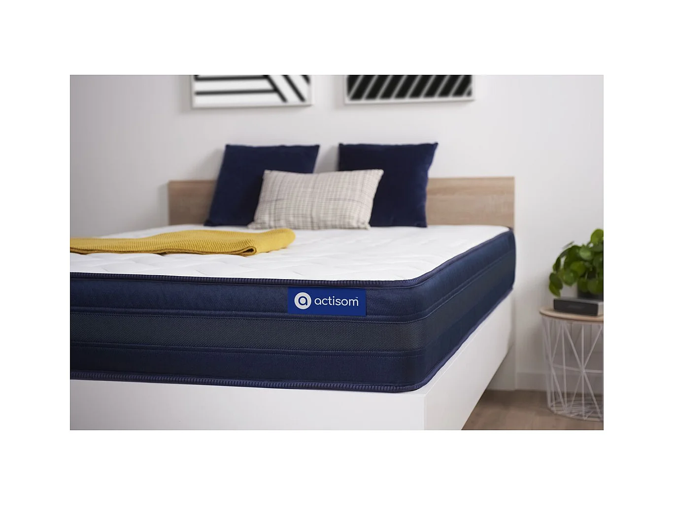 ACTISOM Matelas 90x190 Mémoire de forme Maxi épaisseur 5zones de confort