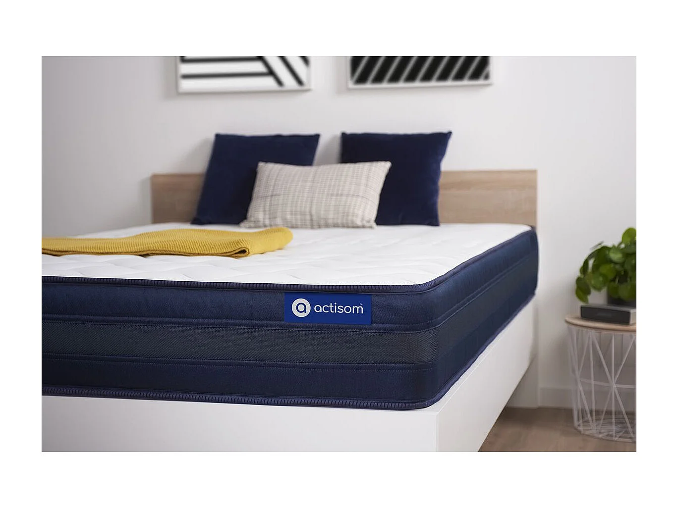ACTISOM Matelas 90x190 Mémoire de forme Maxi épaisseur 5zones de confort
