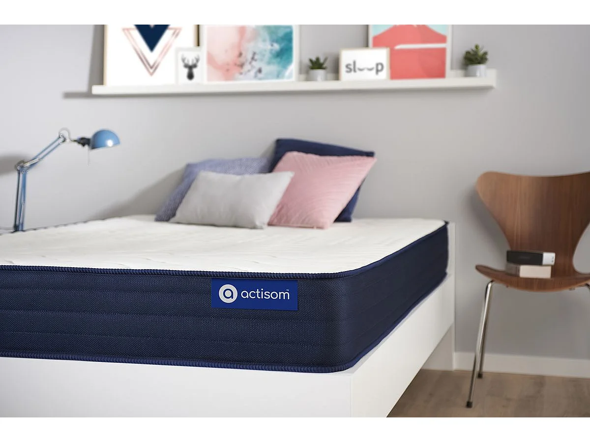 ACTISOM Matelas 90x190 Mémoire de forme 5zones de confort