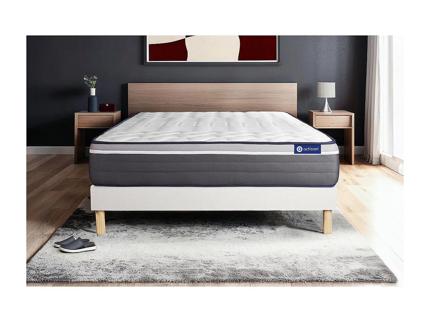 Materac Actilatex plus 140x200cm + zestaw podstawa lózka