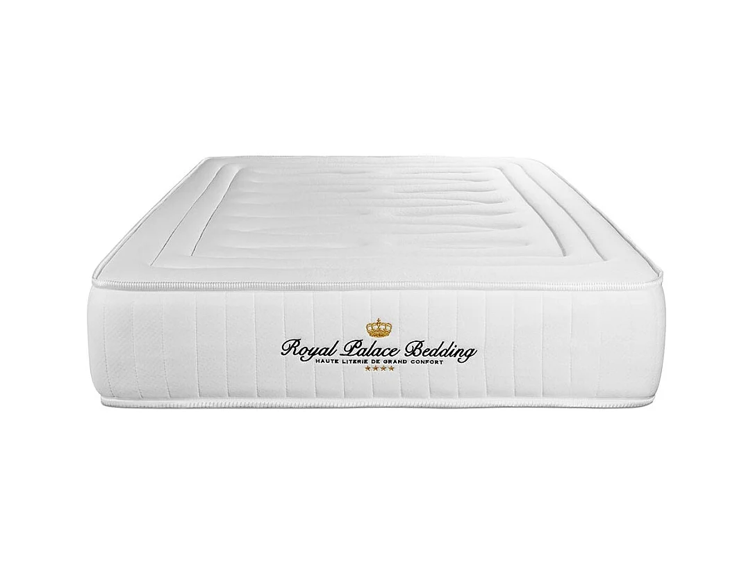 Ensemble Matelas à mémoire de forme Nottingham 90x190 sommier KIT blanc