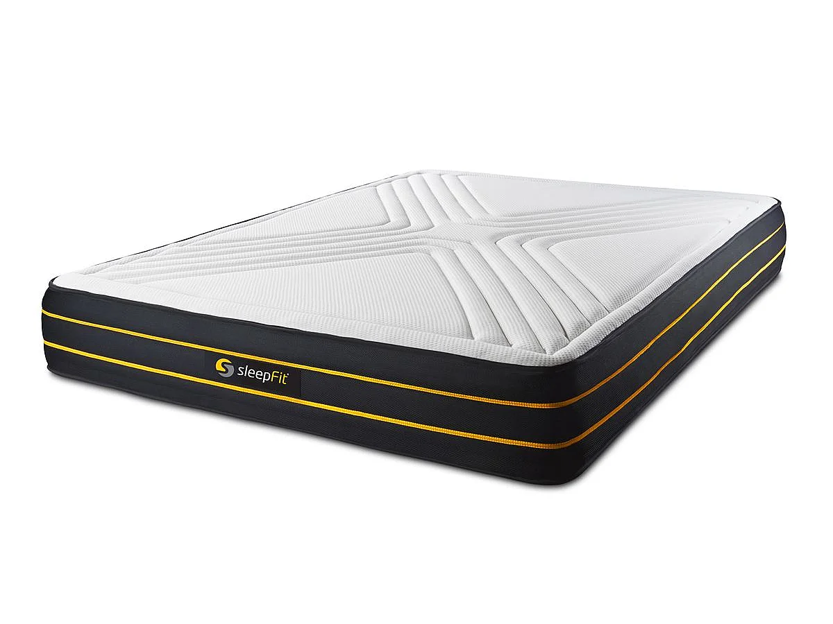 Ensemble double sommier + matelas ULTRA micro ressorts ensachés et mémoire de forme 180x200