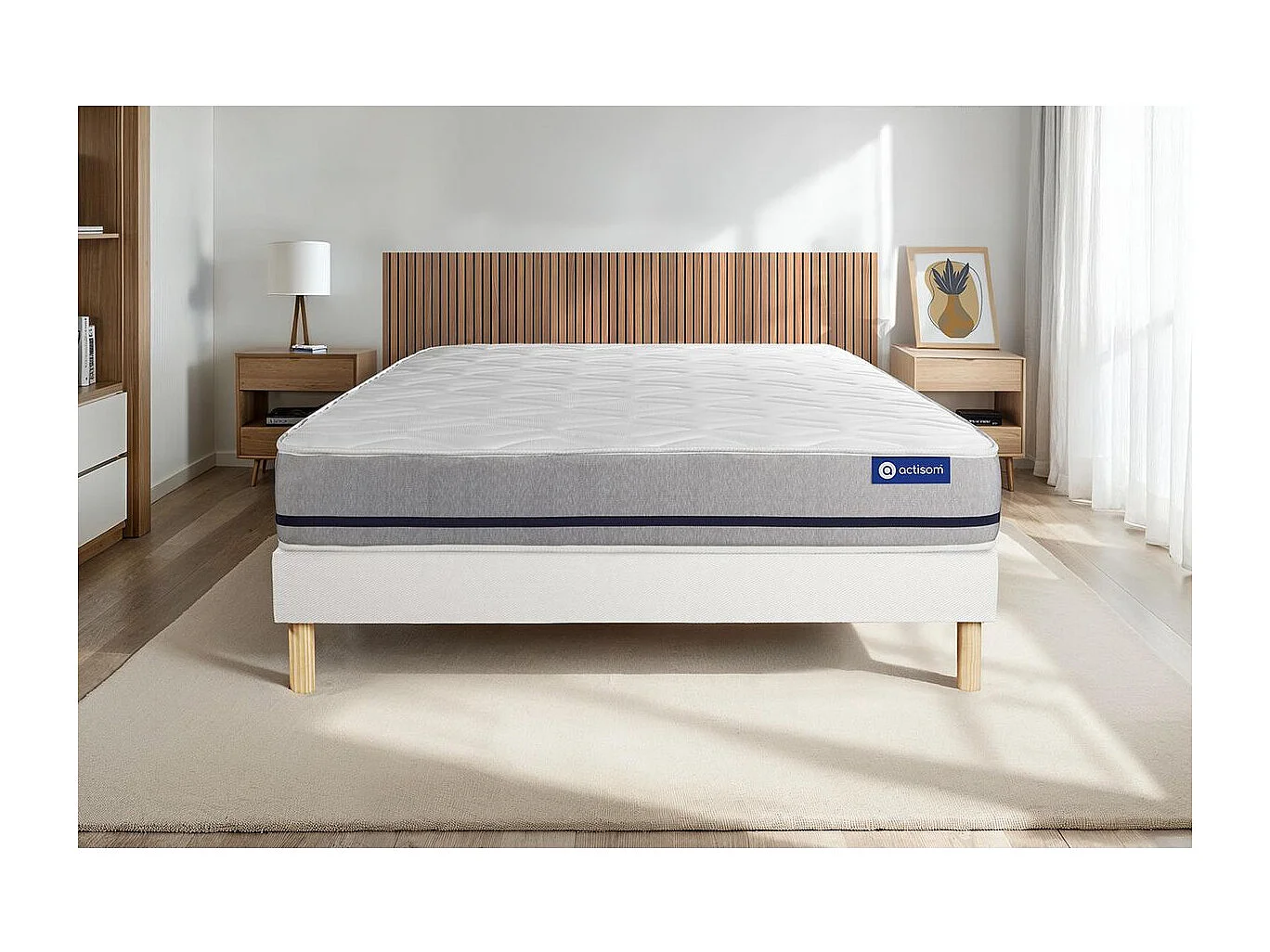 Materac Actilatex soft 140x190cm + zestaw podstawa lózka