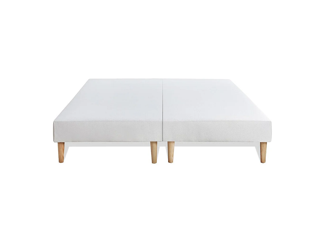 Ensemble LE DOUX 180x200cm Mémoire de forme 3 zones de confort - Ep. 24cm + double sommiers Blanc