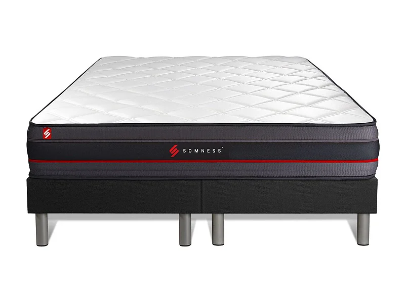 Ensemble double sommier + matelas REGEN à mémoire de forme 180x200