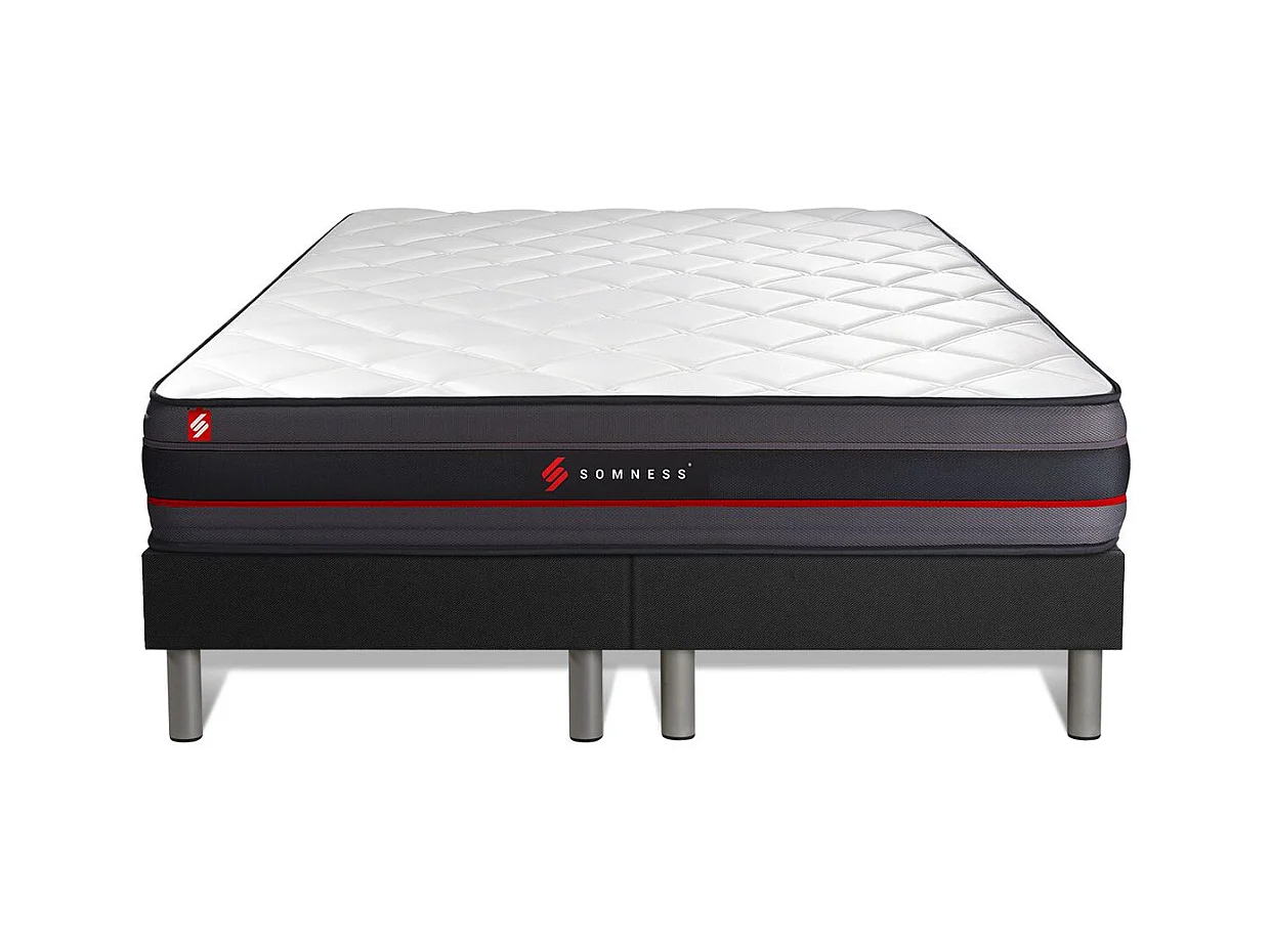 Ensemble double sommier + matelas REGEN à mémoire de forme 180x200