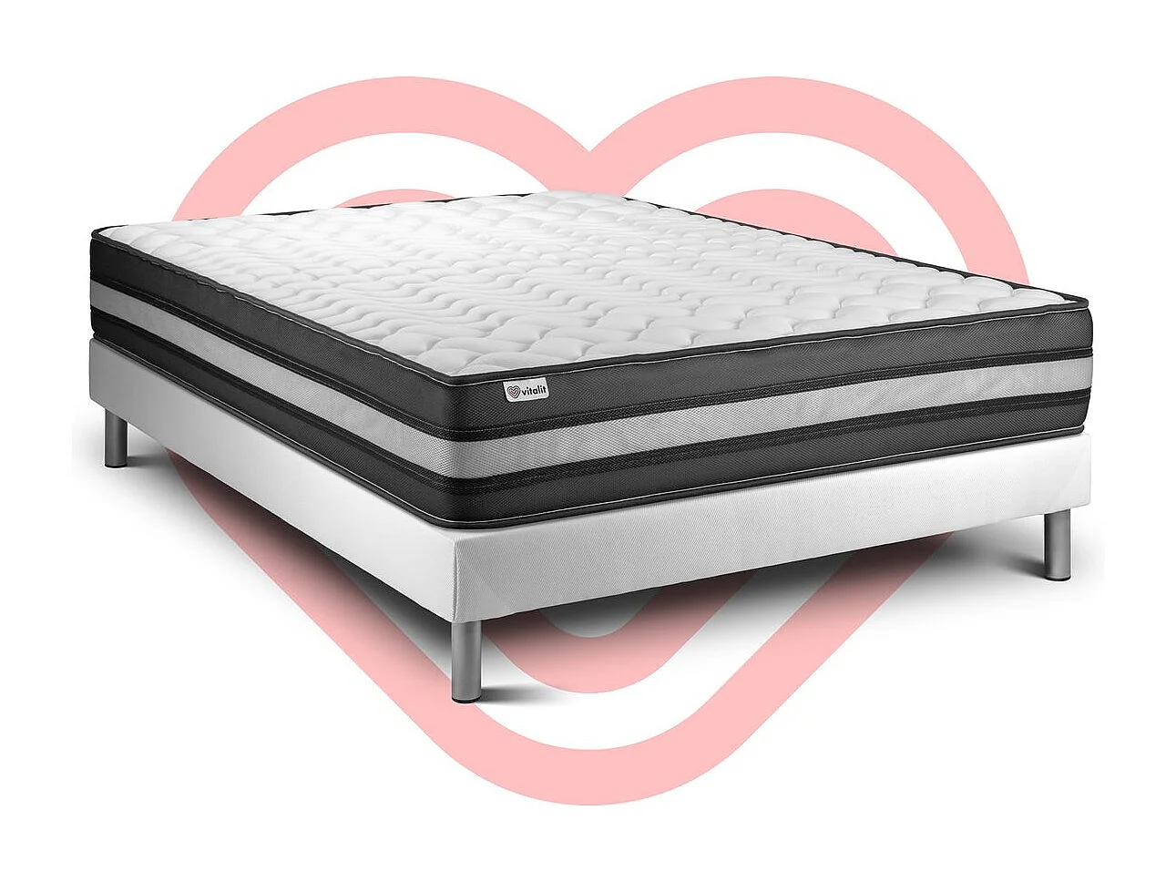 Matras en bodemset 160x200 cm - Vital Power Zen