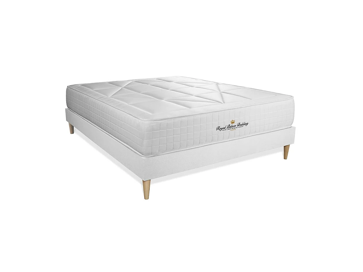 lattenbodem en Windsor matras 140x200 cm , Matrasdikte : 26 cm , traagschuim en pocketveren , gebalanceerd, 5 comfortzones