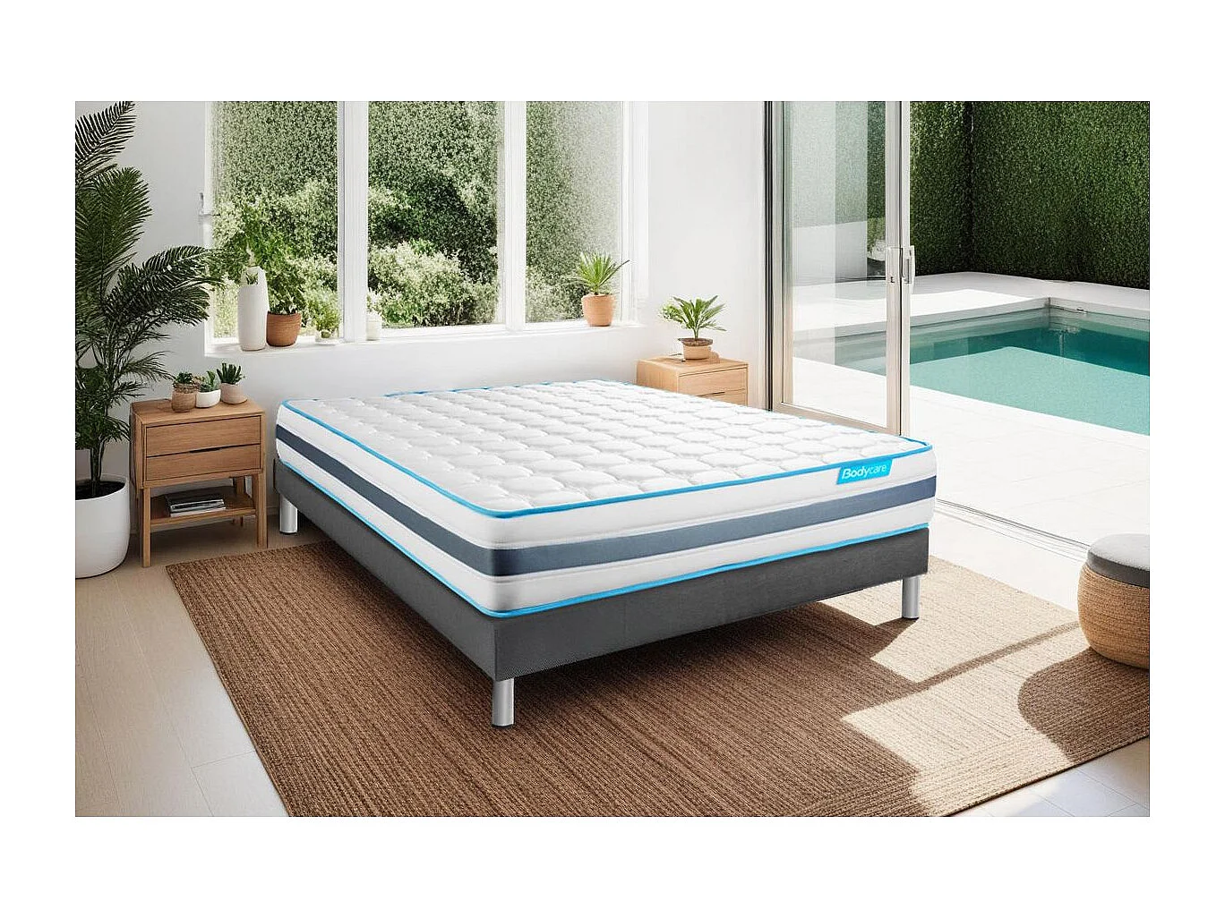 Ensemble BODYZONE 160x200 Ressorts ensachés 3 zones Ultra épaisseur