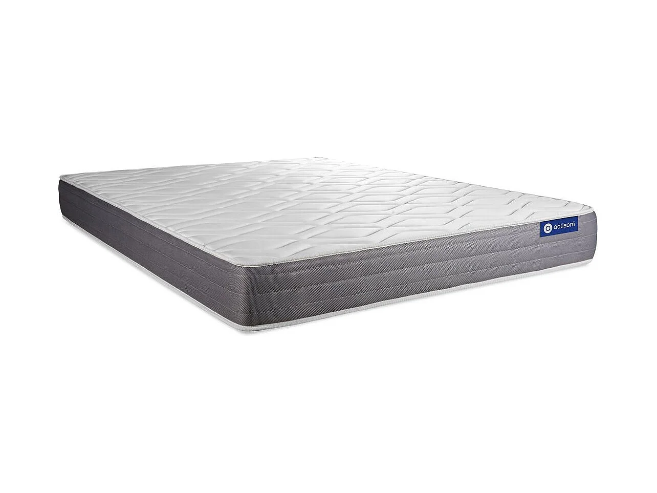 Ensemble matelas ACTIMEMO DREAM mémoire de forme 140x200 cm 5zones de confort + sommier KIT gri