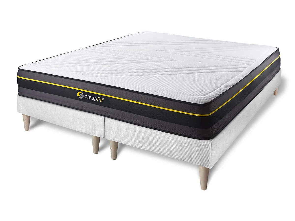 Ensemble double sommier + matelas ACTIVE à mémoire de forme 160x200