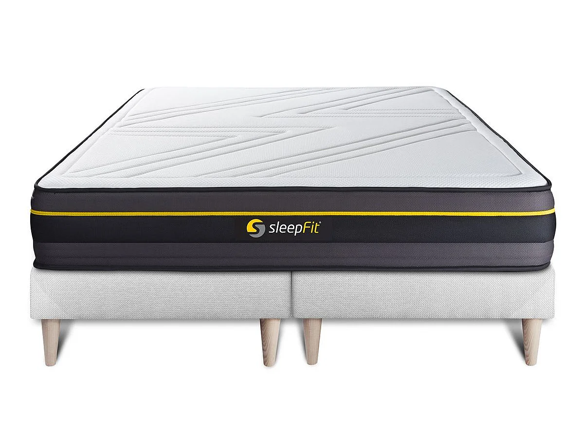Ensemble double sommier + matelas ACTIVE à mémoire de forme 160x200