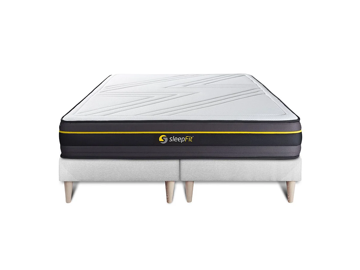 Ensemble double sommier + matelas ACTIVE à mémoire de forme 160x200