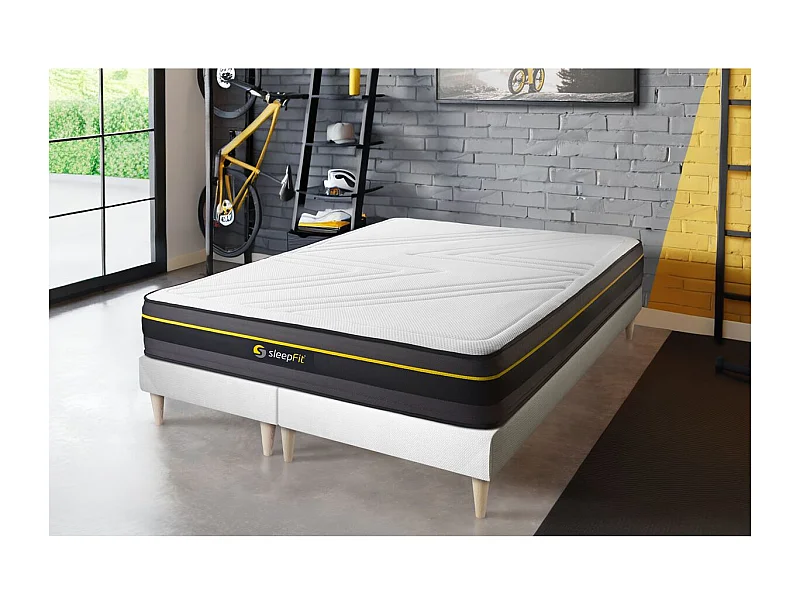 Ensemble double sommier + matelas ACTIVE à mémoire de forme 160x200