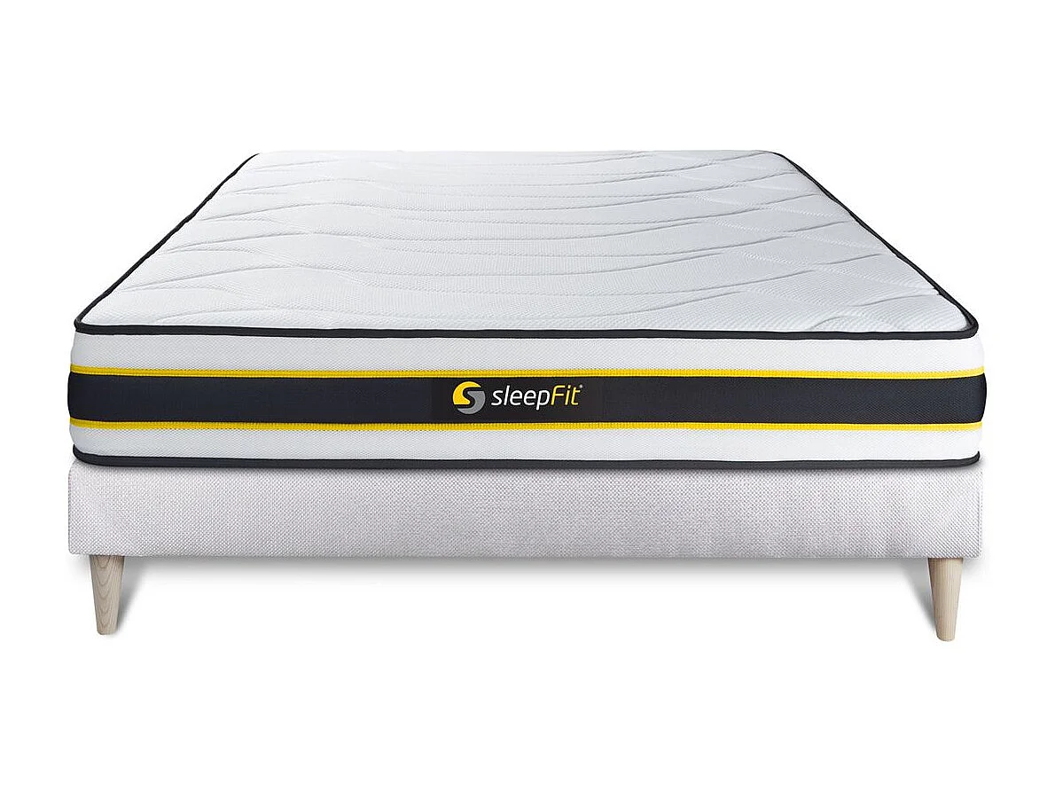 Ensemble sommier + matelas FLEXY ressorts ensachés et mémoire de forme 160x200