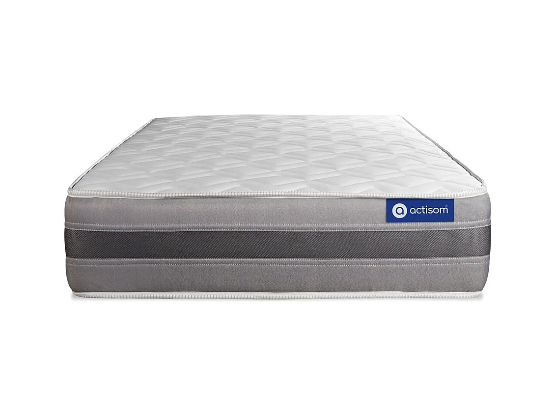 Lattenbodem en Actiflex relax matras 90x200cm , matrasdikte : 24 cm , pocketveren en traagschuim , vrij stevig, 5 comfortzones