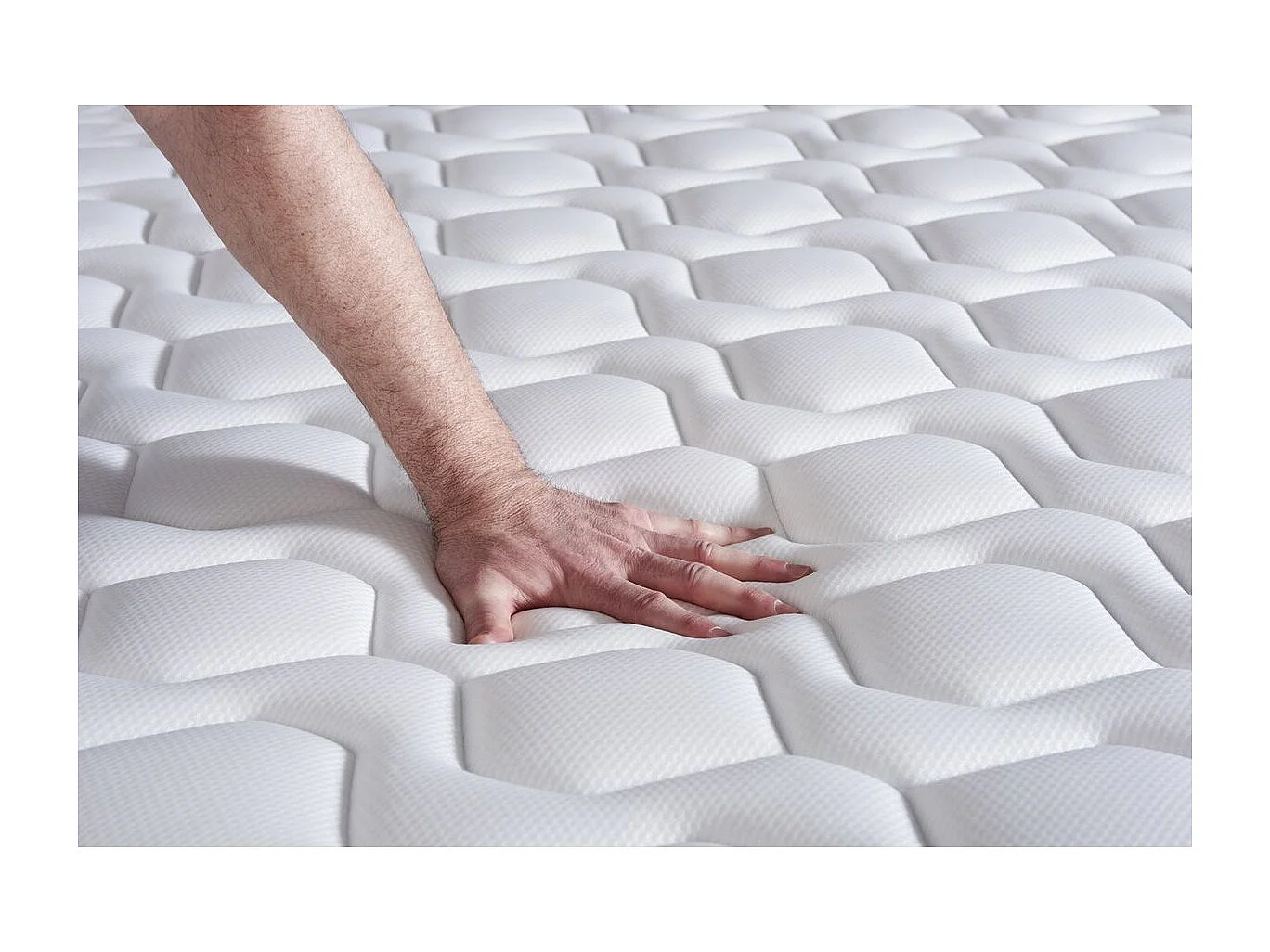 Kit rete e materasso matrimoniale Actilatex max 160x200cm - Spessore : 26cm - Lattice e memory foam - rigido