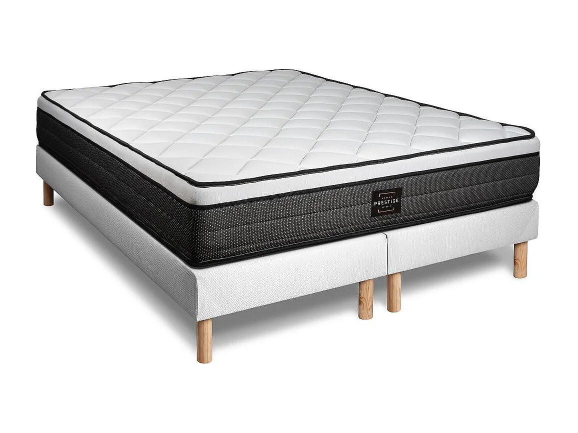 Ensemble Suite 160x200 Ressorts ensachés, mémoire de forme 5 zones