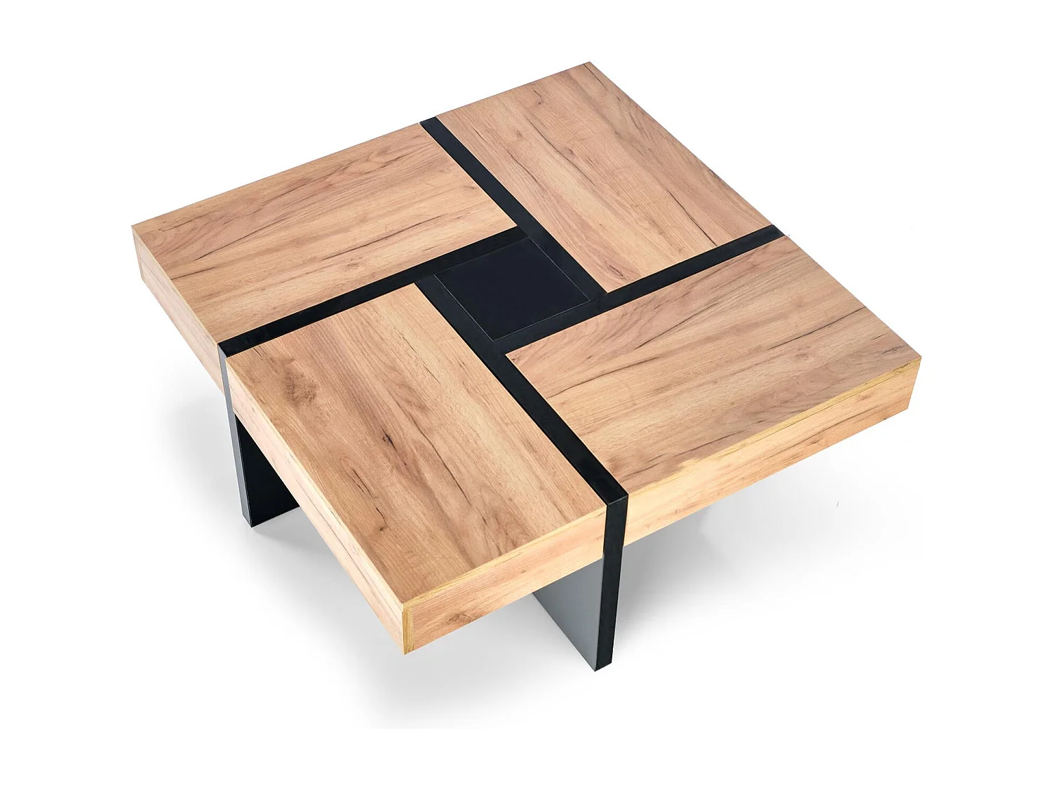 Tavolino in stile industriale con 4 cassetti VIOLETA