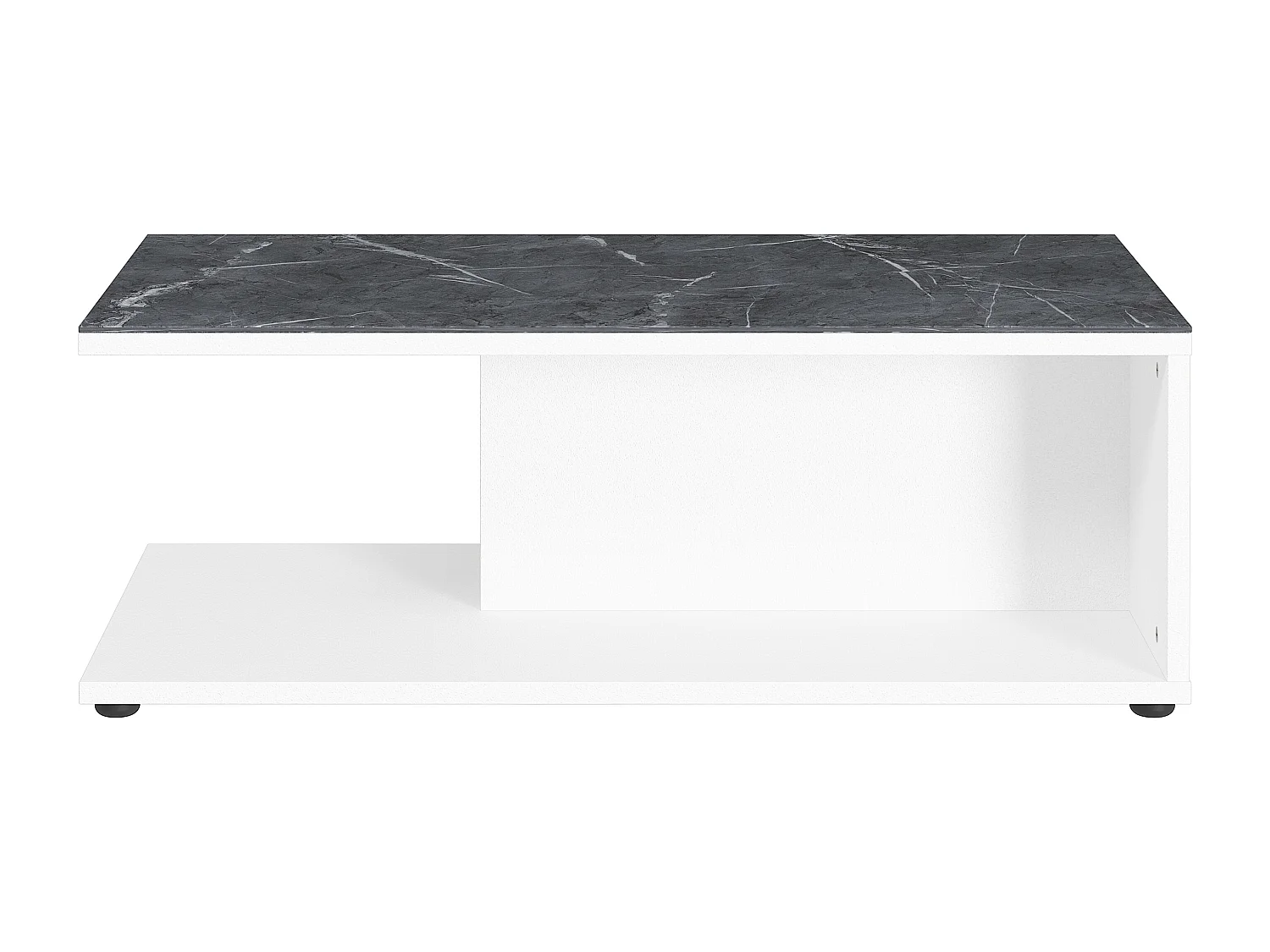 Tavolino da caffè di design bianco e marmo MARBLE