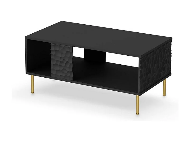 Table basse design noir et or 92cm Tramona