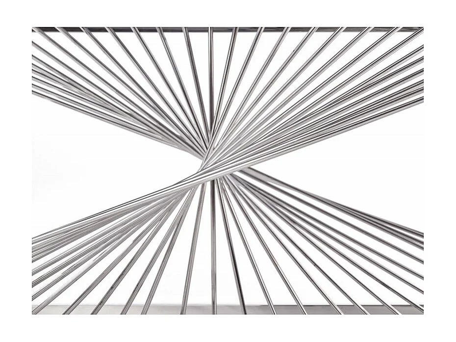 Table basse design avec plateau en verre fumé 120x60cm Stone