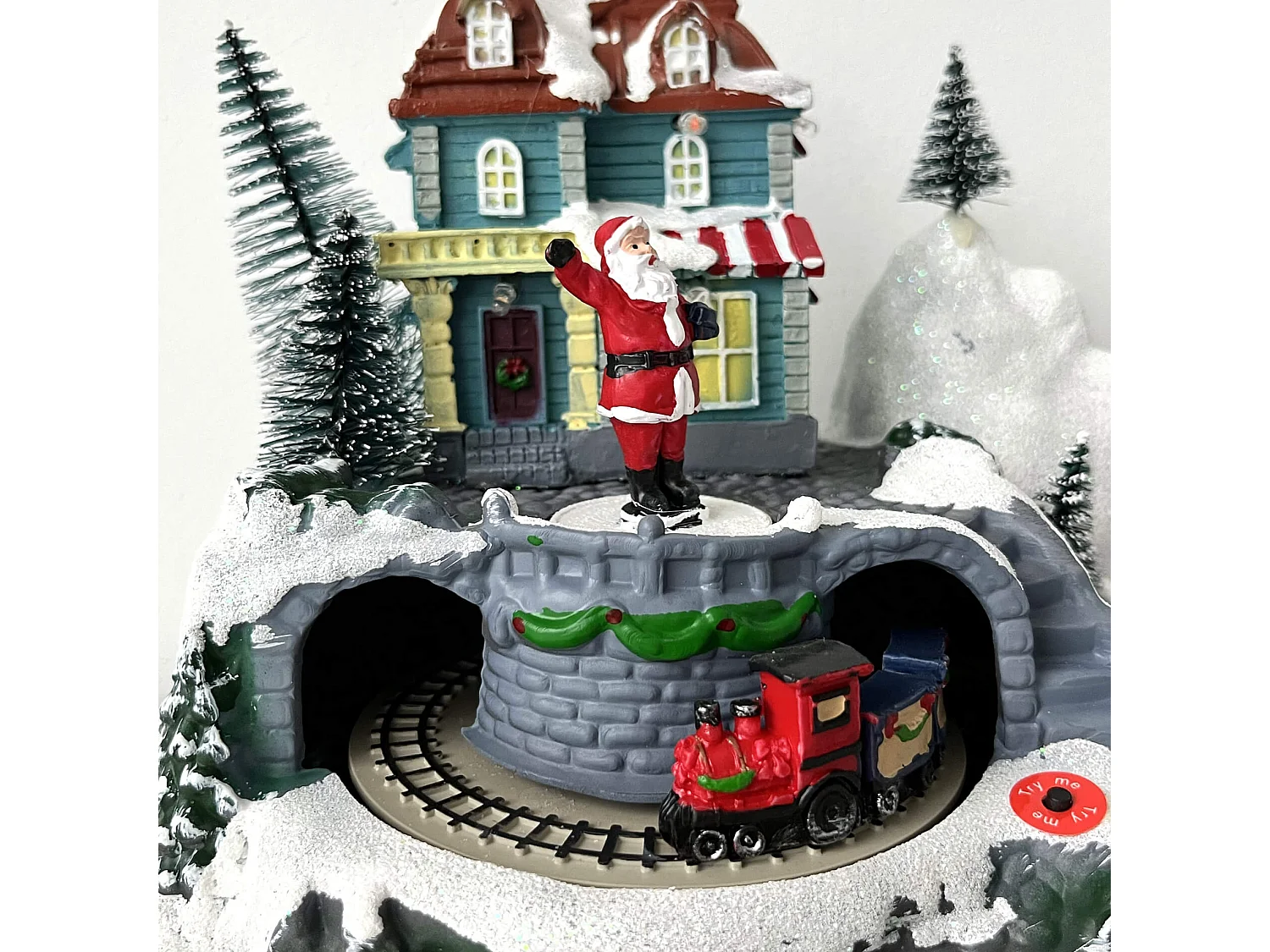 Aldeia de Natal com Luzes e Movimento Decoração de Natal