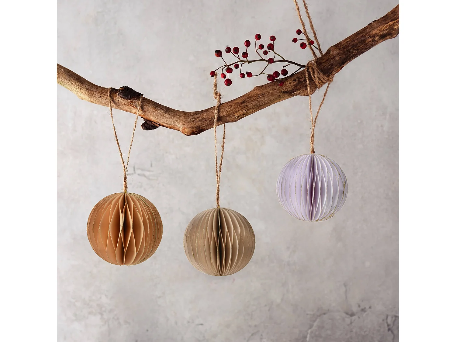 Enfeites de Bolas Penduradas para Árvore de Natal 12 peças Ø 8 cm