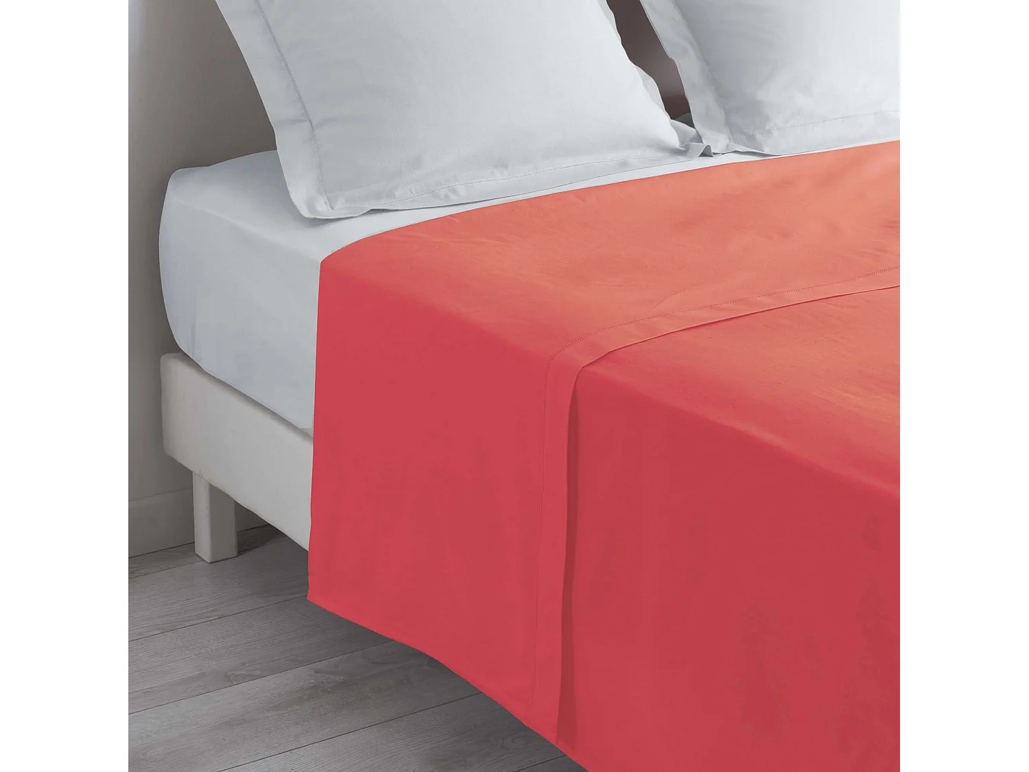 Drap plat 180x290 cm corail