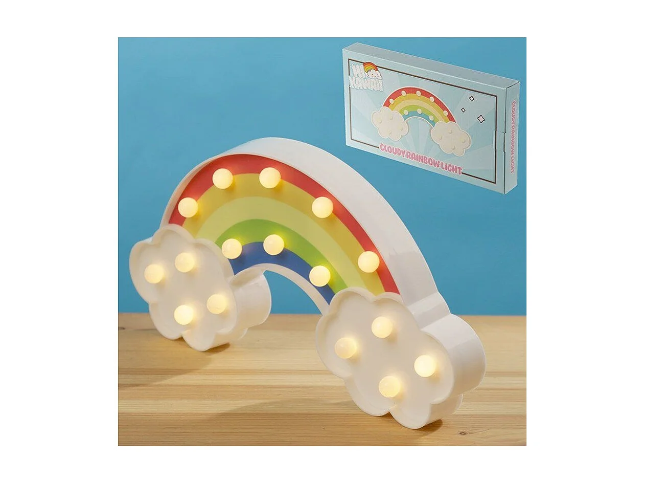 Lampe ou Veilleuse Mi Kawai Nuage & Arc-en-ciel LED