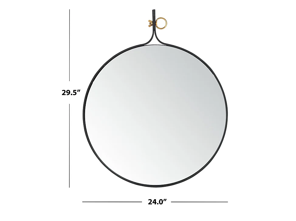 Miroir Noir mat 73.66 X 71.12 X 7.62 cm - Alline