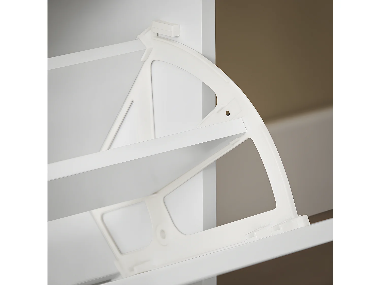 SoBuy Meuble à Chaussures, Meuble de Rangement à Chaussures, Armoire à Chaussures, 115x30x112 cm, FSR145-W