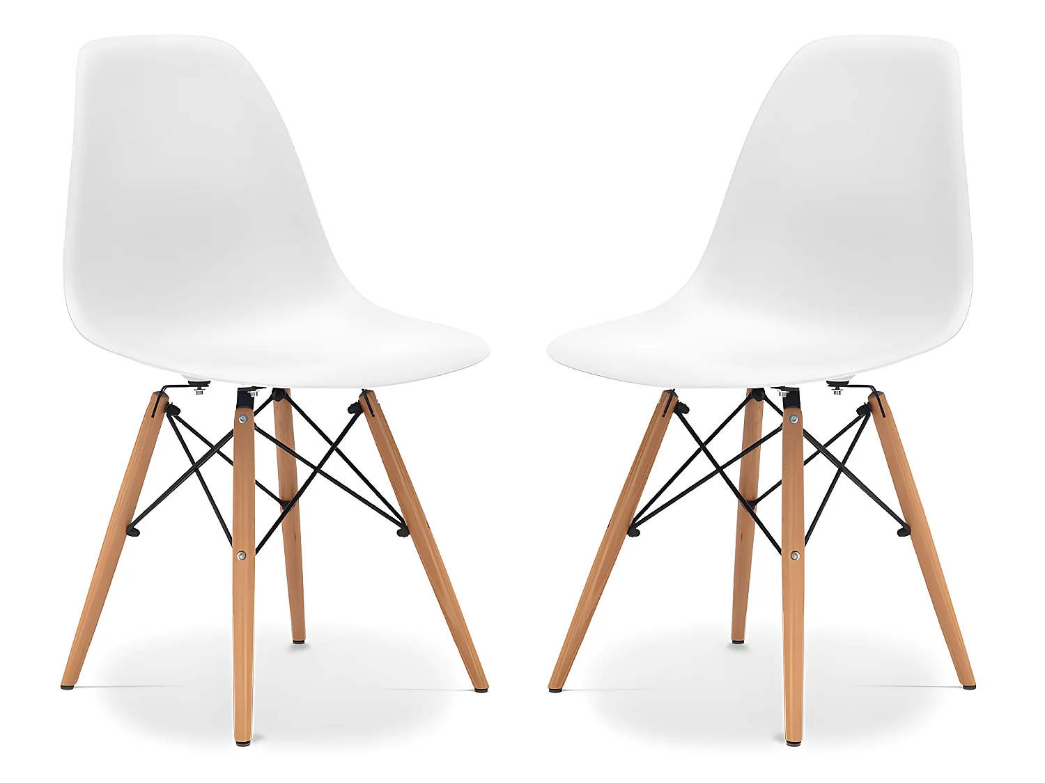 Pack von 2 Essensstuhl Deswick Skandinavisches Stil Premium Design